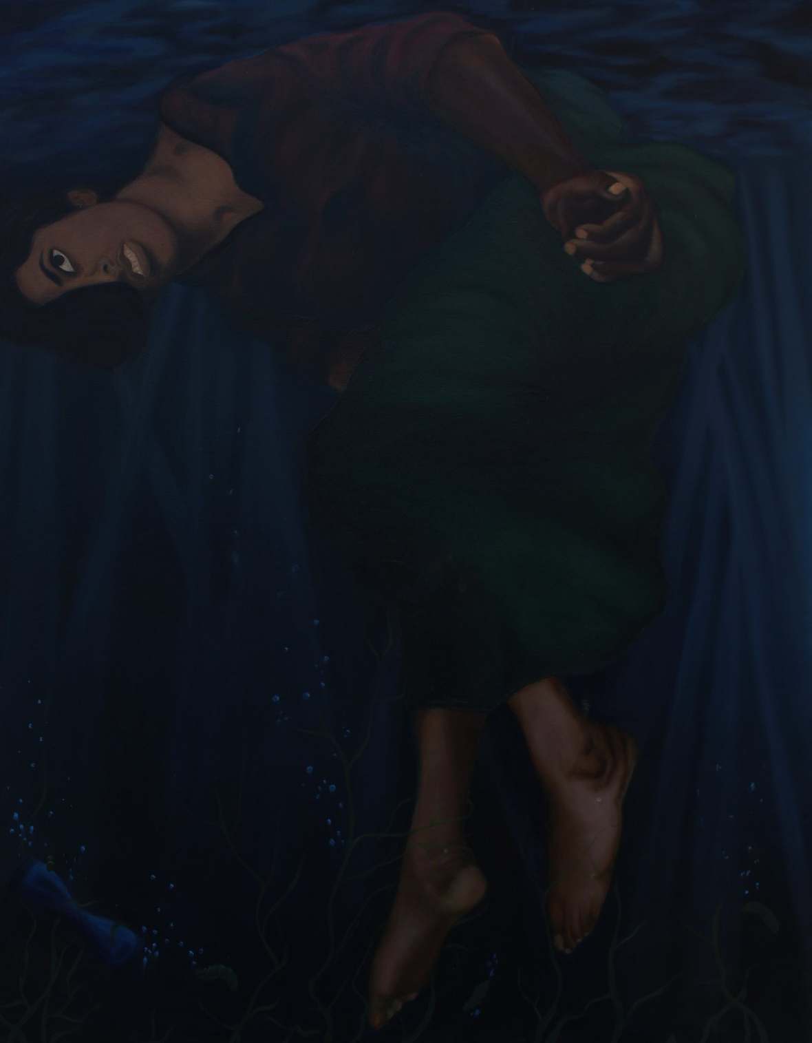 Longing. Oil on canvas, 37.4 × 29 in, 2016.