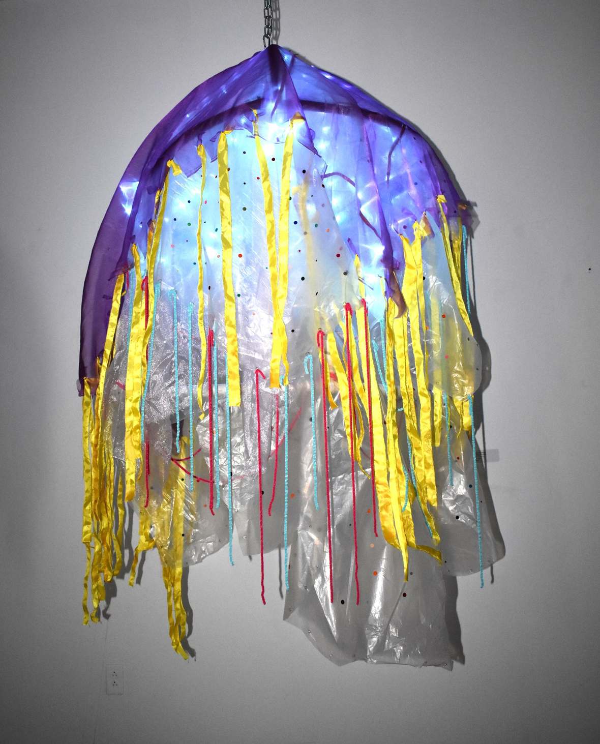 Light Chamber. Mixed media, 3.5′ × 4.5′, 2025.