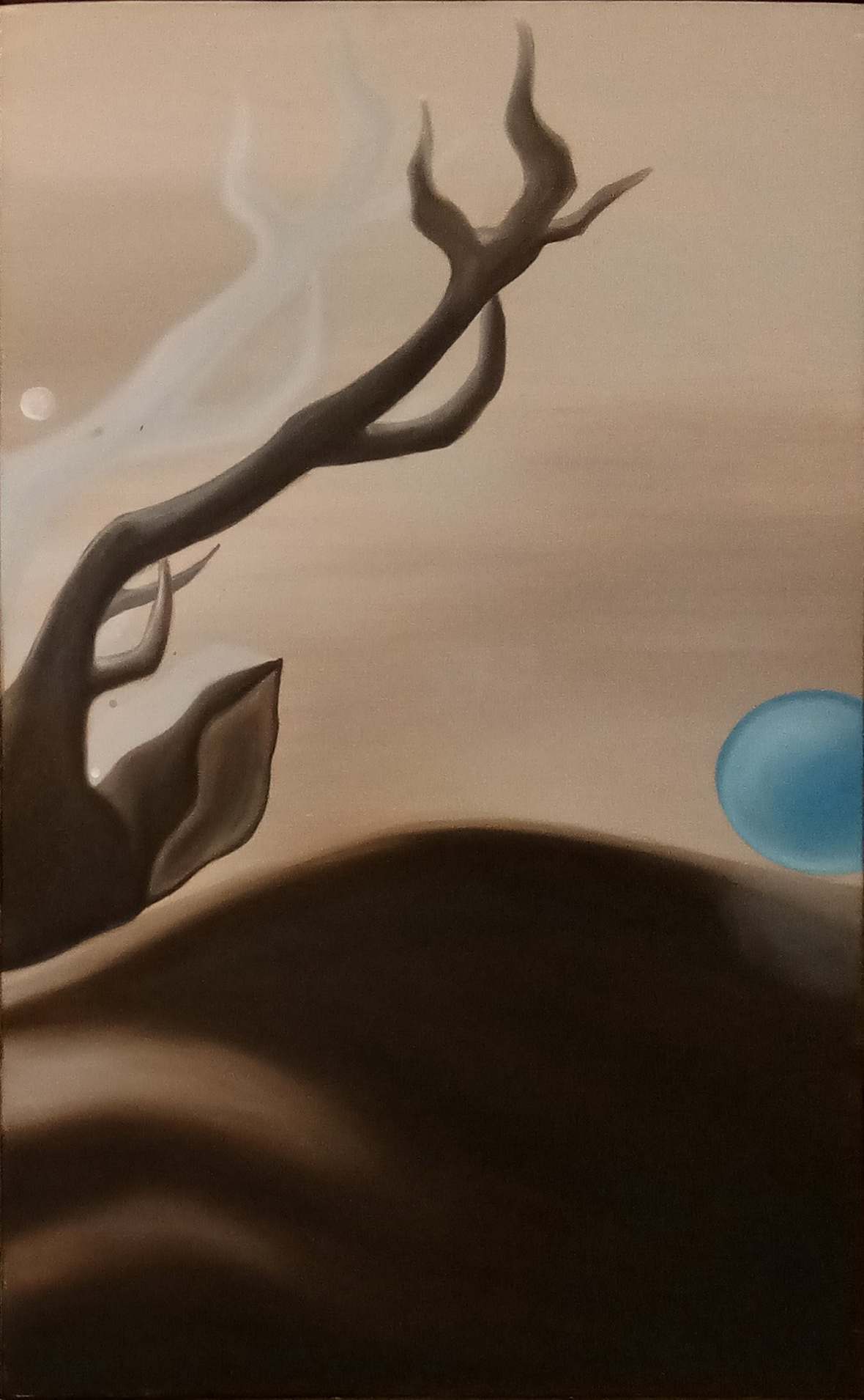 Recherche (diptych). Oil on canvas, 32 × 19 in each, 2017.