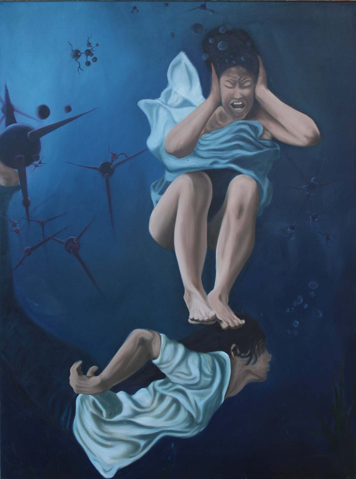 Scream. Oil on canvas, 48 × 36 in, 2017.